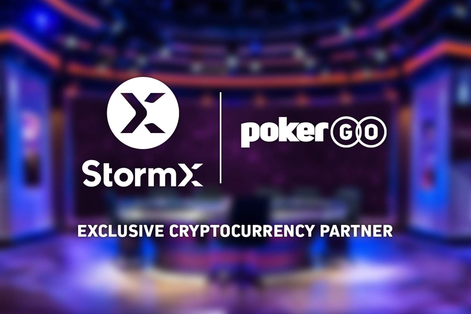 StormX Named Exclusive Cryptocurrency Partner of PokerGO®