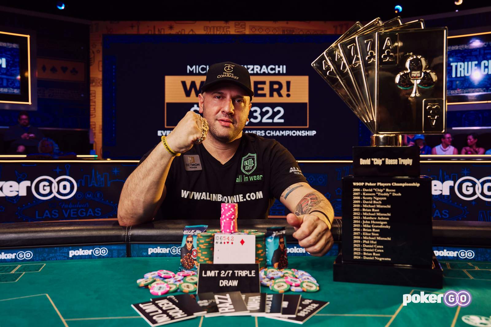 Michael Mizrachi Wins 4th $50k Poker Players Championship Bracelet